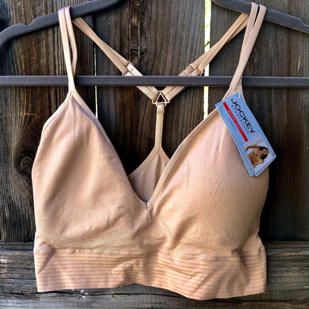 Jockey Generation Racerback Bralette XL Natural Bra  NWT